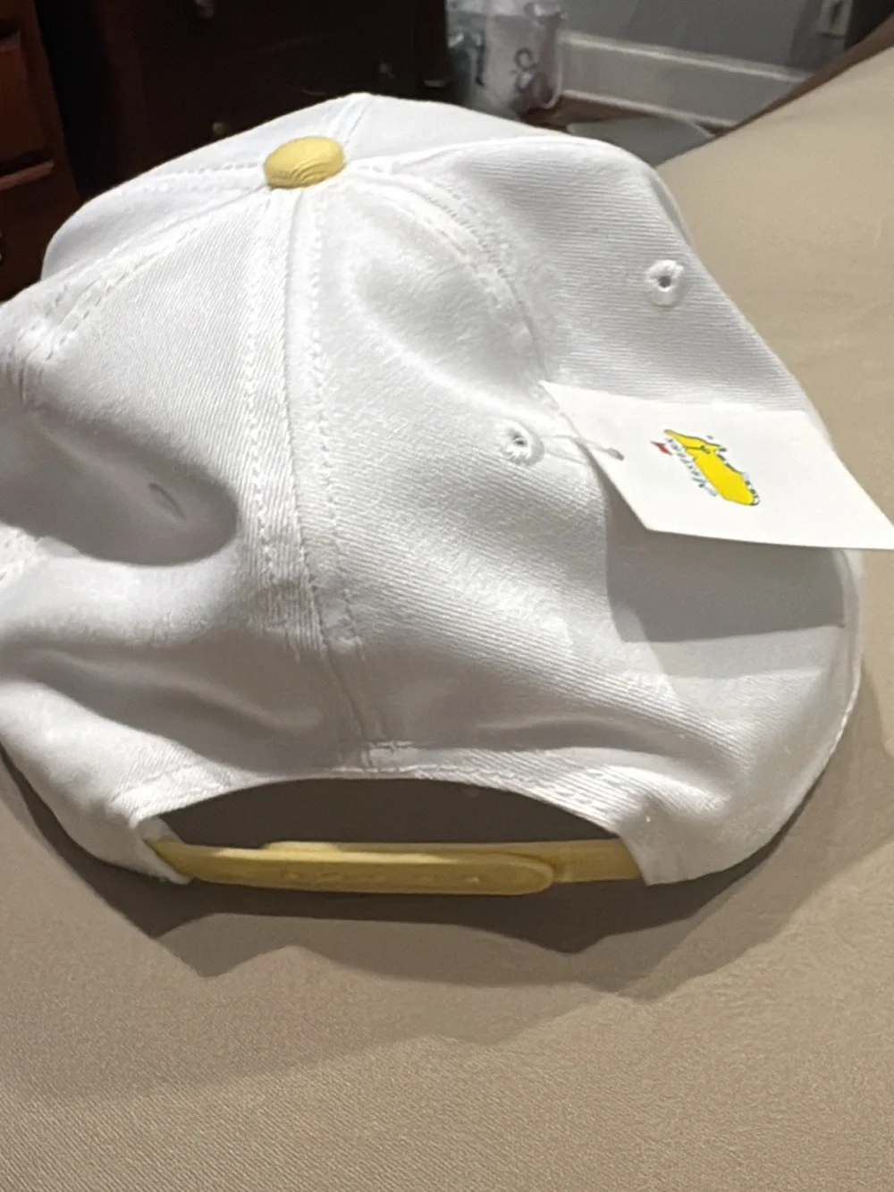 Masters 2026 Adult Rope Hat in White, Yellow and Green